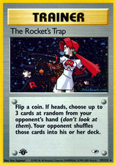 The Rocket's Trap - 19/132 - Holo Rare - 1st Edition