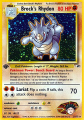 Brock's Rhydon - 2/132 - Holo Rare - 1st Edition