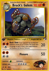 Brock's Golem - 20/132 - Rare - 1st Edition