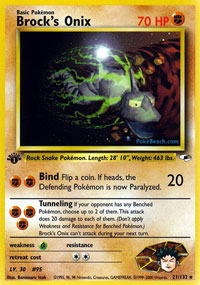 Brocks Onix - 21/132 - Rare - 1st Edition