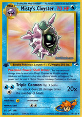 Misty's Cloyster - 29/132 - Rare - 1st Edition