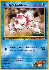 Misty's Goldeen - 30/132 - Rare - 1st Edition