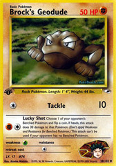 Brock's Geodude - 38/132 - Uncommon - 1st Edition