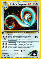 Erika's Dragonair - 4/132 - Holo Rare - 1st Edition