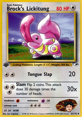 Brock's Lickitung - 41/132 - Uncommon - 1st Edition