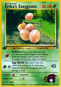 Erikas Exeggcute - 43/132 - Uncommon - 1st Edition