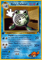 Misty's Poliwhirl - 53/132 - Uncommon - 1st Edition