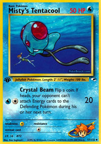 Mistys Tentacool - 57/132 Uncommon - 1st Edition