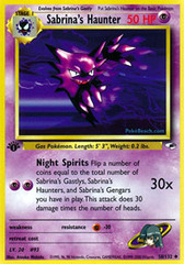 Sabrina's Haunter - 58/132 - Uncommon - 1st Edition