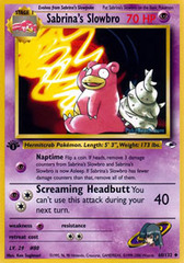 Sabrina's Slowbro - 60/132 Uncommon - 1st Edition