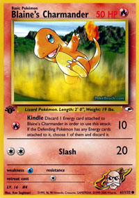 Blaines Charmander - 61/132 - Common - 1st Edition