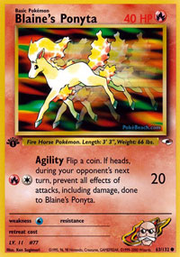 Blaines Ponyta - 63/132 - Common - 1st Edition