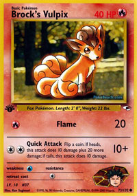 Brocks Vulpix - 73/132 - Common - 1st Edition