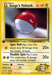 Lt. Surge's Voltorb - 84/132 Common - 1st Edition