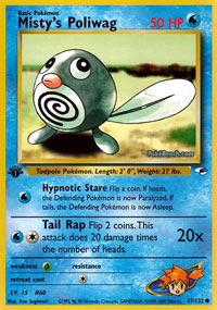 Mistys Poliwag - 87/132 - Common - 1st Edition