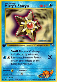 Mistys Staryu - 90/132 - Common - 1st Edition