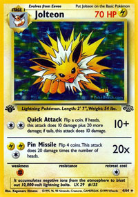 Jolteon - 4/64 - Holo Rare - 1st Edition