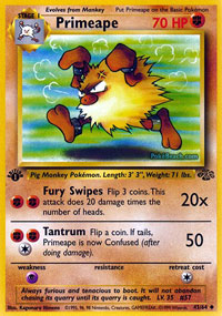 Primeape - 43/64 - Uncommon - 1st Edition