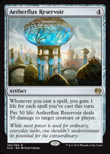 Aetherflux Reservoir 1x FOIL KLD MTG Kaladesh Rare NM+ artifact Aetherflux Reservoir 1x FOIL KLD MTG Kaladesh Rare NM+ artifact