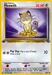 Meowth - 56/64 - Common - 1st Edition