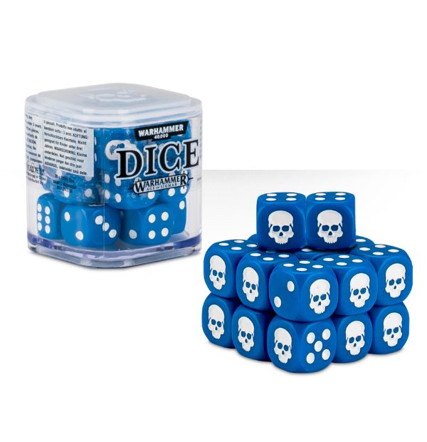 Dice Cube - Blue (w)