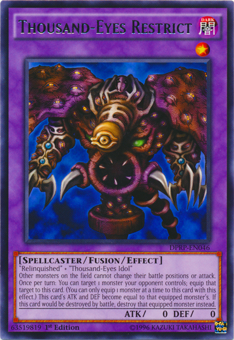 Thousand-Eyes Restrict - DPRP-EN046 - Rare - 1st Edition Thousand-Eyes Restrict - DPRP-EN046 - Rare - 1st Edition
