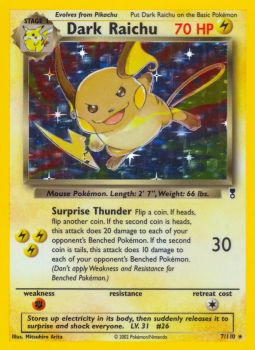 Dark Raichu - 7/110 - Holo Rare