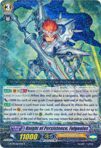 Knight of Persistence, Fulgenius - G-BT08/023EN - R