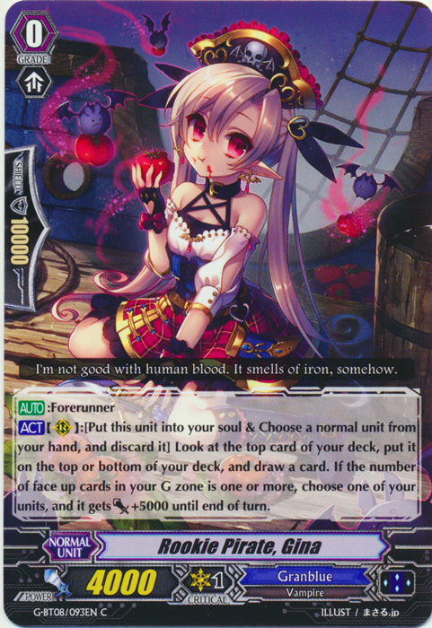 Rookie Pirate, Gina - G-BT08/093EN - C