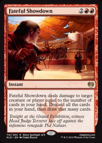 Fateful Showdown 1x FOIL KLD MTG Kaladesh Rare MINT red instant Fateful Showdown 1x FOIL KLD MTG Kaladesh Rare MINT red instant