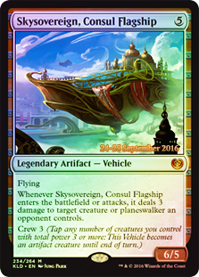 Skysovereign, Consul Flagship - Foil - Prerelease Promo