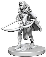 (RETIRED) Pathfinder Battles Deep Cuts Unpainted Minis: W1 Female Human Fighter