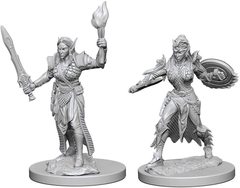 Pathfinder Battles Unpainted Minis - Elf Female Fighter