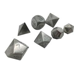 16mm Tungsten Polyhedral RPG Dice Set