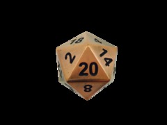 45mm Metal Dice  -  The Boulder Gnomish Copper