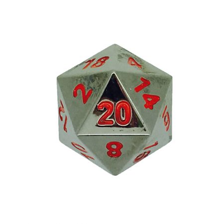 45mm Metal Dice  -  The Boulder Nightmare Black
