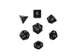 Black Obsidian 7 Piece RPG Dice Set Gemstone