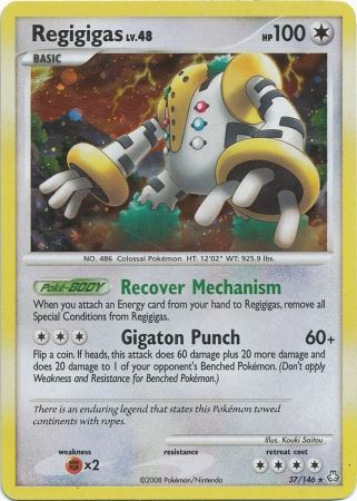 Regigigas - 37/146 - Cosmos Holo Bombardment Theme Deck Exclusive - Pokémon  » Pokemon Singles » Theme Deck Exclusives - Full Moon Games