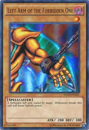 yugioh card arm YuGiOh 5D's Raging Battle Common Gadget Arms RGBT-EN017 What is the difference between Mint Left Arm of the Forbidden