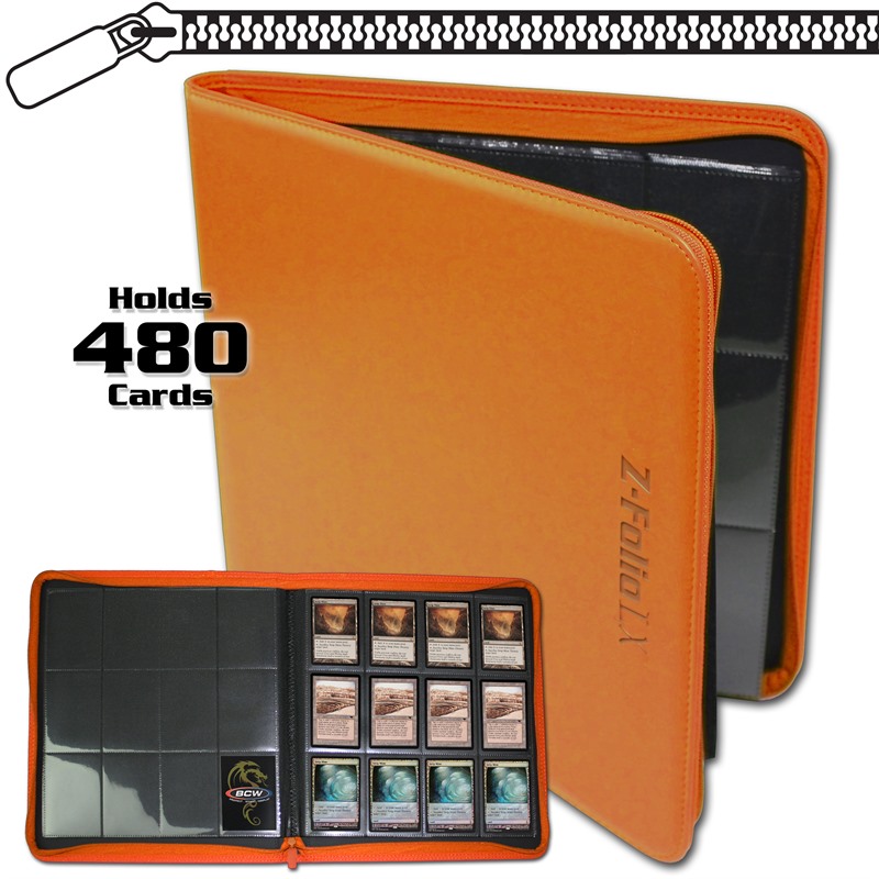 BCW Z-Folio 12-Pocket LX Album - Orange