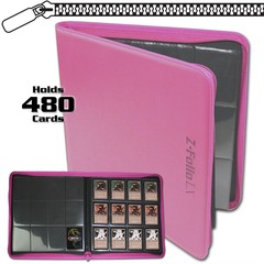 BCW Z-Folio 12-Pocket LX Album - Pink