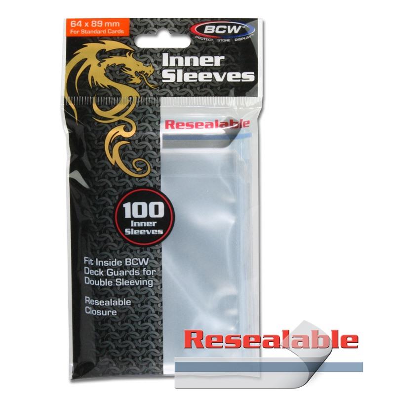 BCW Gaming Regular Inner Sleeve 100 count - Resealable