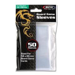 BCW Board Game Sleeves 50 Sleeves - 58mm x 89mm American Boardgame