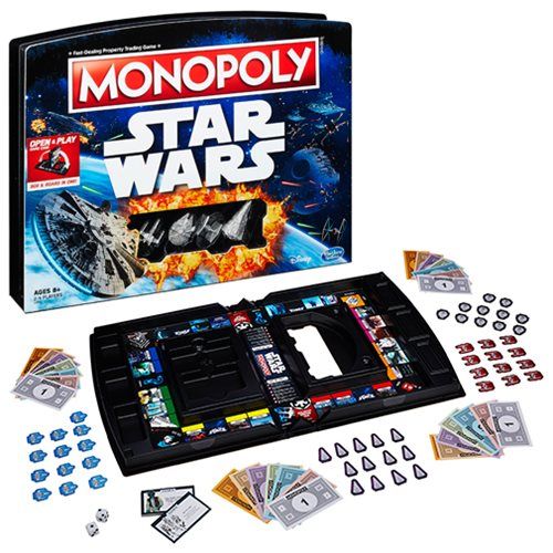 STAR WARS: STOW AND GO MONOPOLY BOARD GAME