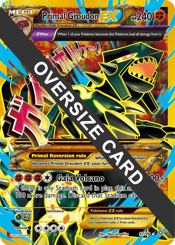 Primal Groudon EX - 97/98 - Oversized Promo