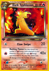 Dark Typhlosion - 10/105 - Holo Rare - 1st Edition