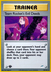 Team Rocket's Evil Deeds - 103/105 - Uncommon - 1st Edition