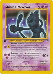 Shining Mewtwo - 109/105 - Shining Holo Rare - 1st Edition