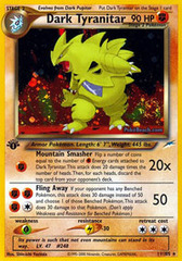 Dark Tyranitar - 11/105 - Holo Rare - 1st Edition