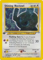 Shining Noctowl - 110/105 - Shining Holo Rare - 1st Edition